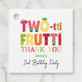 Etiquetas Para Recuerdos Dos tti Frutti Cutie Fruit 2º cumpleaños Gracias