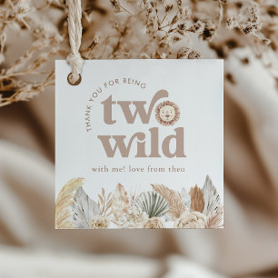 Etiquetas Para Recuerdos Dos Wild Lion Birthday Square Gracias