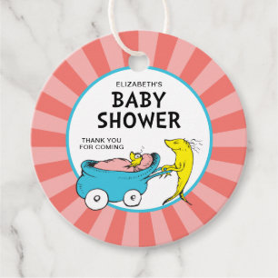 Etiquetas Para Recuerdos Dr. Seuss Un pez - Baby Shower de niña