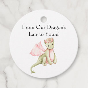 Etiquetas Para Recuerdos Dragón verde de la vida de nuestro dragón a la tuy
