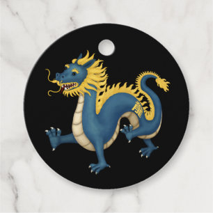 Etiquetas Para Recuerdos Dragón zodiaco chino adorna Rótulo de astrología n
