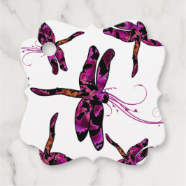 Etiquetas Para Recuerdos Dragonflies caprichoso