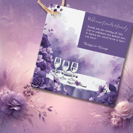 Etiquetas Para Recuerdos Dreamy Purple Floral Boda con Torre Eiffel