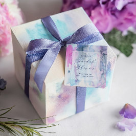 Etiquetas Para Recuerdos Dreamy Spring Watercolor Bridal Shower Favor Tag