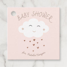 Etiquetas Para Recuerdos Ducha de bebé de nube linda