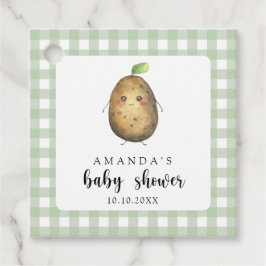 Etiquetas Para Recuerdos Ducha de bebé de patata de dibujos animados