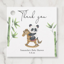 Etiquetas Para Recuerdos Ducha de bebé gracias oso panda
