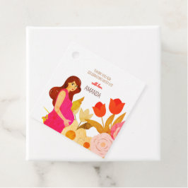 Etiquetas Para Recuerdos Ducha de Bebé para Mamá Embarazada