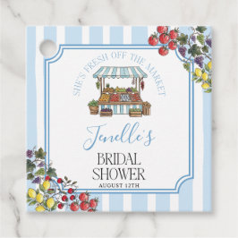 Etiquetas Para Recuerdos Ducha de Novia Fresca en el Mercado