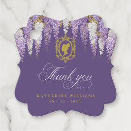 Etiquetas Para Recuerdos Ducha de novia morada