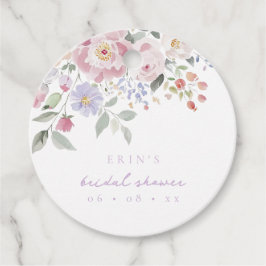 Etiquetas Para Recuerdos Ducha de novias floral Spring Pastel