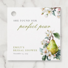 Etiquetas Para Recuerdos Ducha de novias Pear Floral Perfecta