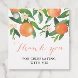Etiquetas Para Recuerdos Ducha Nupcial o de Boda de Carbón de Naranja Cítri