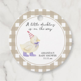 Etiquetas Para Recuerdos Ducha tierna para Baby Shower