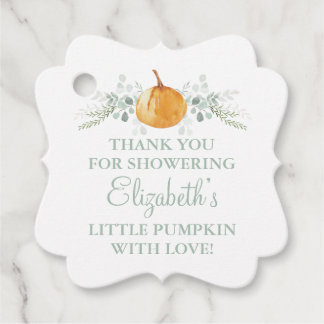Etiquetas Para Recuerdos Dulce Calabacita Personalizada Baby Shower Neutral