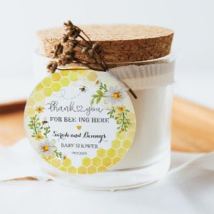 Etiquetas Para Recuerdos Dulce como Abeba Gracias Cariño Baby Shower Favor