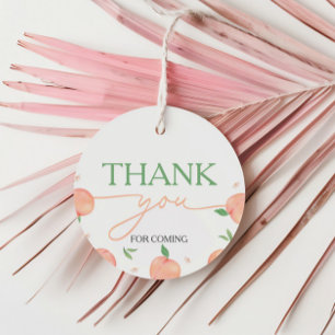 Etiquetas Para Recuerdos Dulce como Cumpleaños Peach