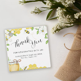 Etiquetas Para Recuerdos Dulce como puede ser miel Baby Shower Gracias
