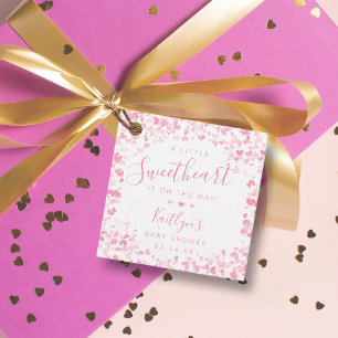 Etiquetas Para Recuerdos Dulce Corazón Fiesta de Bebé Día de San Valentín