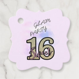 Etiquetas Para Recuerdos Dulce de oro rosa rosado de Rubor