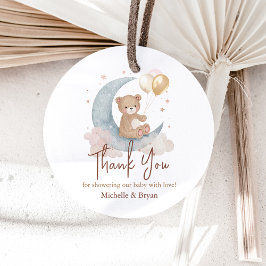 Etiquetas Para Recuerdos Dulce de Osito de Peluche Baby Shower