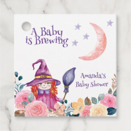 Etiquetas Para Recuerdos Dulce Flower Witch Cauldron Baby Brewing Shower