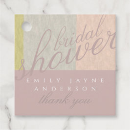 Etiquetas Para Recuerdos Dusky Pink Modern Bridal Shower