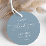 Etiquetas Para Recuerdos Dusty Blue A Sweet Gracias A Boda Favor<br><div class="desc">Dusty Blue A Sweet Gracias Boda Favor Tags</div>