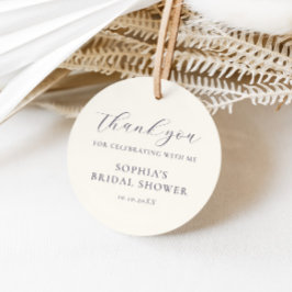 Etiquetas Para Recuerdos Dusty Blue Cream Floral Bridal Shower