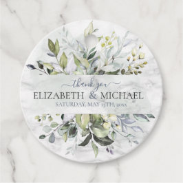 Etiquetas Para Recuerdos Dusty Blue Eucalyptus Greeneration Marble Botánico