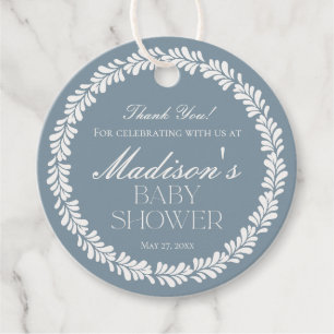 Etiquetas Para Recuerdos Dusty Blue Talavera España Fiesta Boy Baby Shower