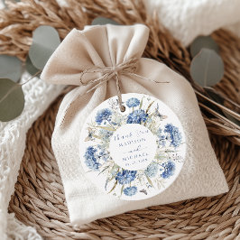 Etiquetas Para Recuerdos Dusty Blue Wildflower l Elegante Boda Floral