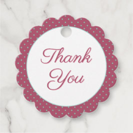 Etiquetas Para Recuerdos Dusty Rosa Confetti Polka Dot Gracias