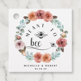 Etiquetas Para Recuerdos Eéreo, buscado para ser, Rubor Peach Floral