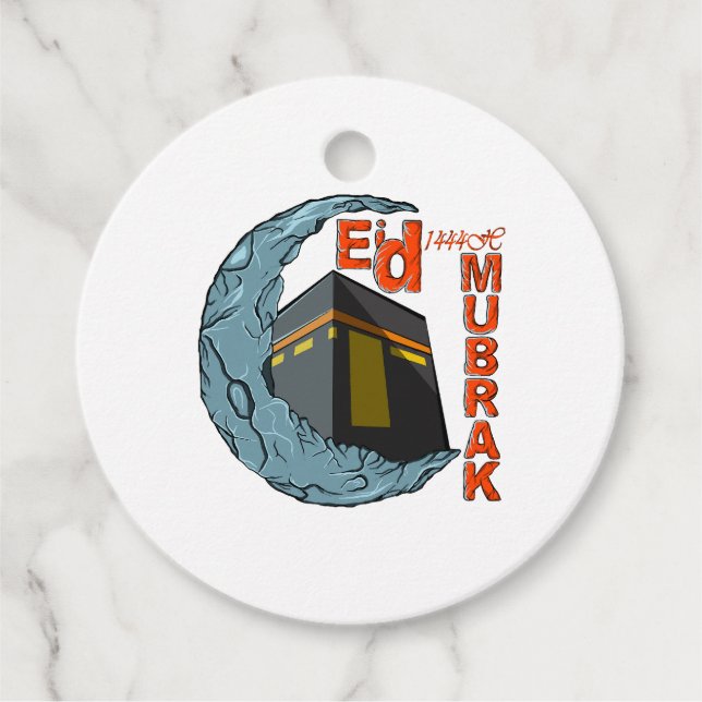 Etiquetas Para Recuerdos Eid mubarak (Anverso)
