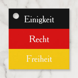 Etiquetas Para Recuerdos "Einigkeit, Recht, Freiheit", Personalizado de ban