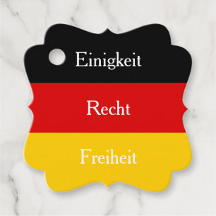 Etiquetas Para Recuerdos "Einigkeit, Recht, Freiheit", Personalizado de ban