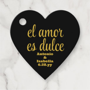 Etiquetas Para Recuerdos El amor es dulce boda en la recepción
