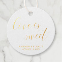 El amor es dulce, simple y elegante, oro de la bod