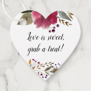 Etiquetas Para Recuerdos El Amor Es Dulce Toma Un Regalo Floral Desayuno Nu