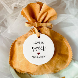 Etiquetas Para Recuerdos El amor es un regalo dulce, Boda de Borgoña