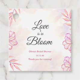 Etiquetas Para Recuerdos El amor está en flor Acuarela Floral Despedida de 