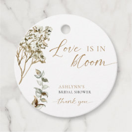 Etiquetas Para Recuerdos El amor está en flor Regalo de ducha de novia Pamp