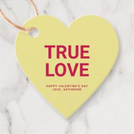 Etiquetas Para Recuerdos El amor verdadero corazón amarillo lindo El día de