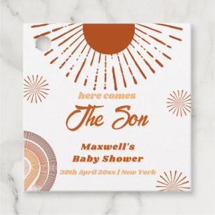 Etiquetas Para Recuerdos El Boho arcoiris viene el Baby Shower del hijo