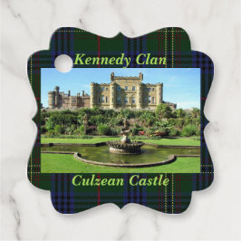 Etiquetas Para Recuerdos El castillo culzano escocés Kennedy Clan Tartán
