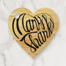 El corazón dio forma a muchas gracias en 4 idiomas