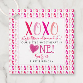 Etiquetas Para Recuerdos El día de San Valentín de abrazos y besos (XOXO)