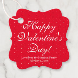 Etiquetas Para Recuerdos El día de San Valentín personalizado de palka blan