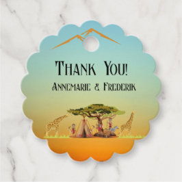 Etiquetas Para Recuerdos El género revela a los animales africanos